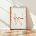 Framed Long Live Girlhood Gallery Wall print styled in a nursery