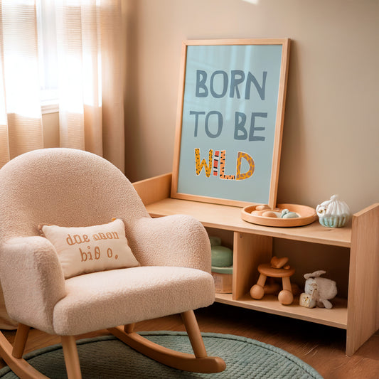 Born to be Wild Playroom Nursery Wall Art